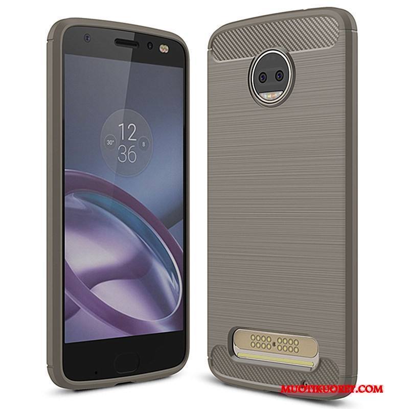 Moto Z2 Force Edition Punainen Suojaus Silikoni Kuori Kotelo Pehmeä Neste Puhelimen Kuoret