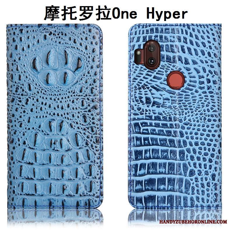 Motorola One Hyper Kuori Aito Nahka Kuoret Suojaus All Inclusive Kotelo Puhelimen Kuoret