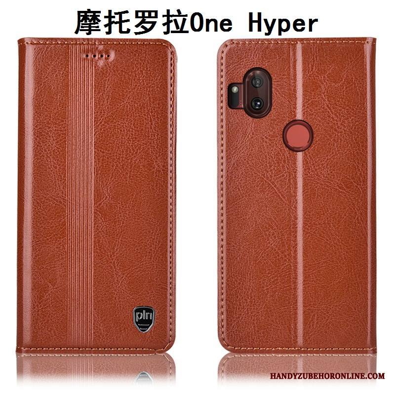 Motorola One Hyper Kuori Kuoret Kotelo Suojaus Puhelimen Kuoret Punainen Aito Nahka All Inclusive