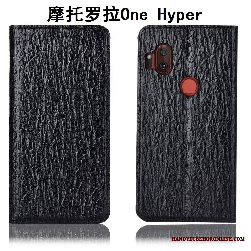 Motorola One Hyper Kuori Lintu Tummansininen Murtumaton Suojaus Kukkakuvio Aito Nahka Kotelo
