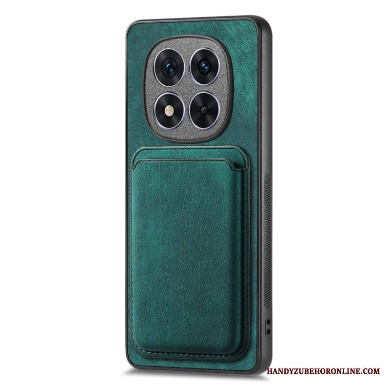 Nahkaefektiirrotettava Korttikotelo