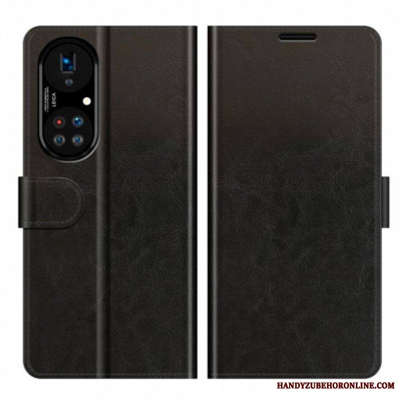 Nahkakotelo Huawei P50 Pro Tyylikäs Nahkasuunnittelu