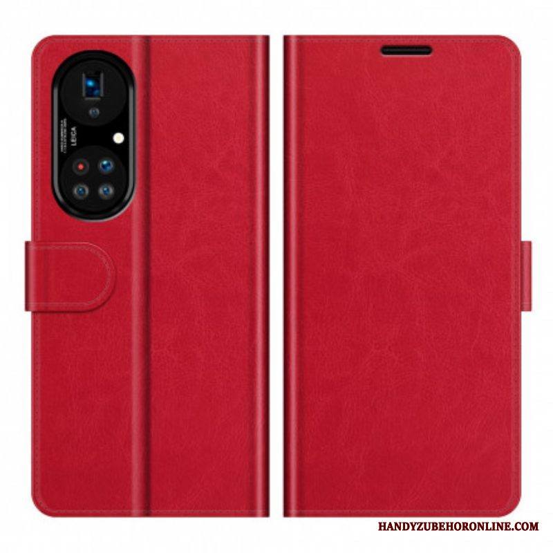 Nahkakotelo Huawei P50 Pro Tyylikäs Nahkasuunnittelu