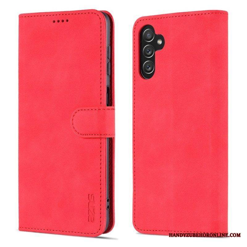 Nahkakotelo Samsung Galaxy A14 / A14 5G Klassinen Nahkaefekti Azns