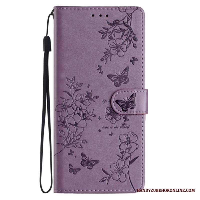 Nahkakotelo Samsung Galaxy A17 4g / 5g Kukat