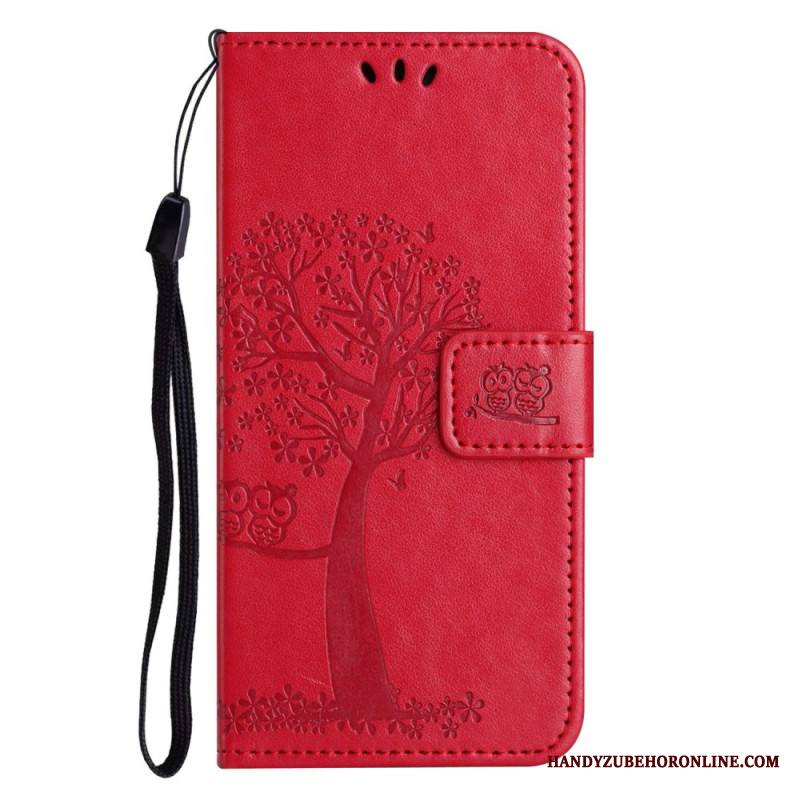 Nahkakotelo Samsung Galaxy A17 4g / 5g Puu Ja Pöllöt