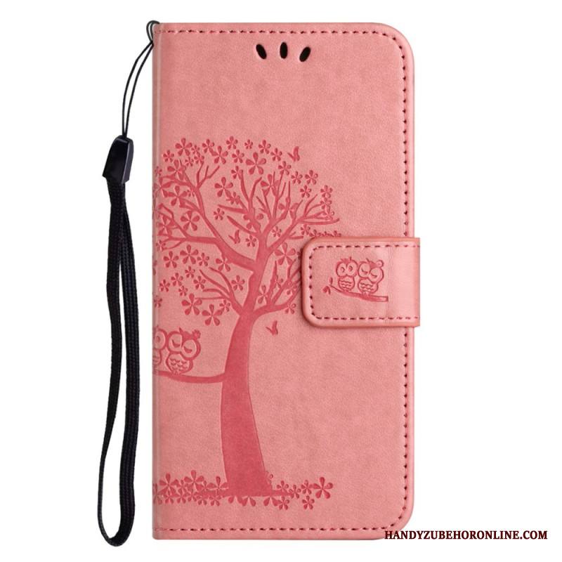 Nahkakotelo Samsung Galaxy A17 4g / 5g Puu Ja Pöllöt