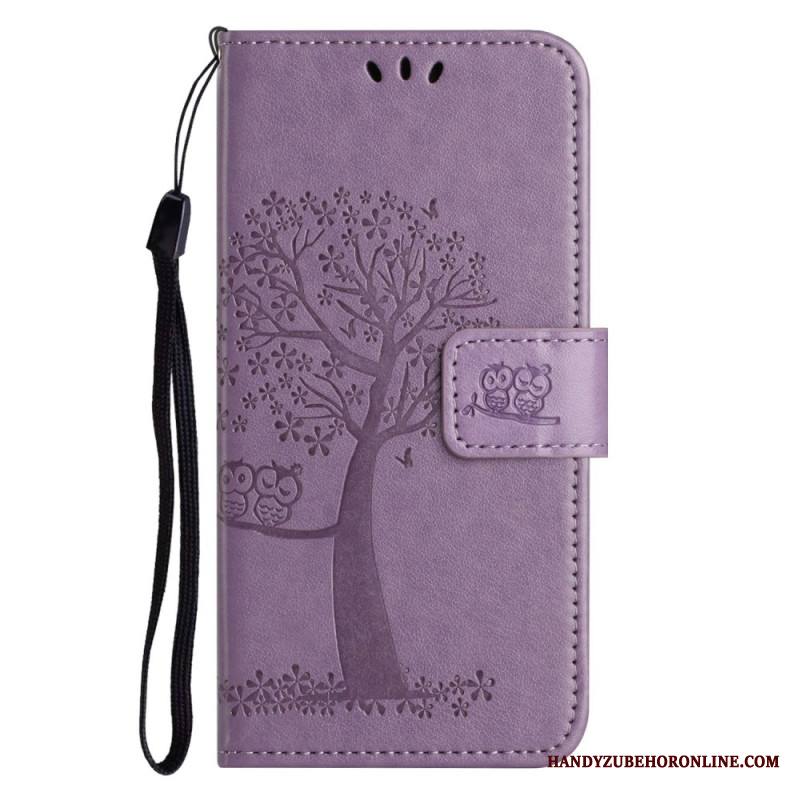 Nahkakotelo Samsung Galaxy A17 4g / 5g Puu Ja Pöllöt