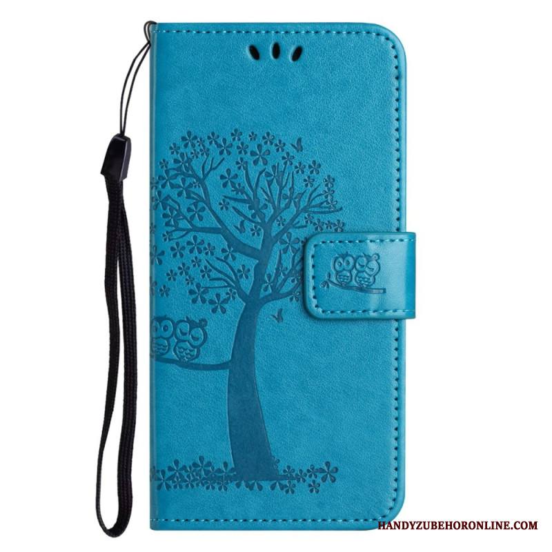 Nahkakotelo Samsung Galaxy A17 4g / 5g Puu Ja Pöllöt