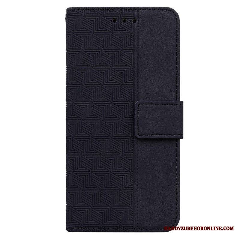 Nahkakotelo Samsung Galaxy M53 5G Suojaketju Kuori Hihnallinen Kuvio