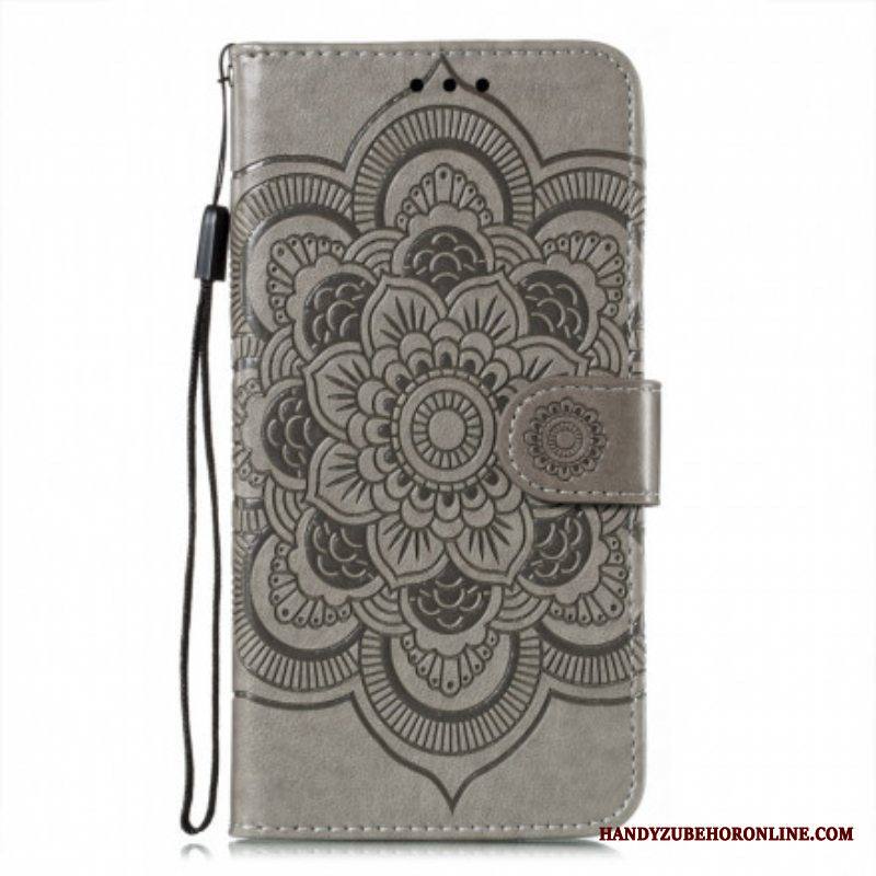Nahkakotelo Samsung Galaxy S21 Ultra 5G Täysi Mandala