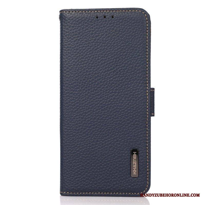 Nahkakotelo Samsung Galaxy S23 5G Litsi Nahka Khazneh Rfid