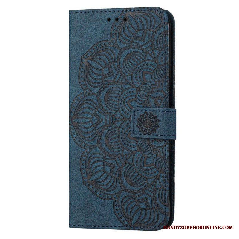 Nahkakotelo Samsung Galaxy S23 5G Suojaketju Kuori Strappy Mandala