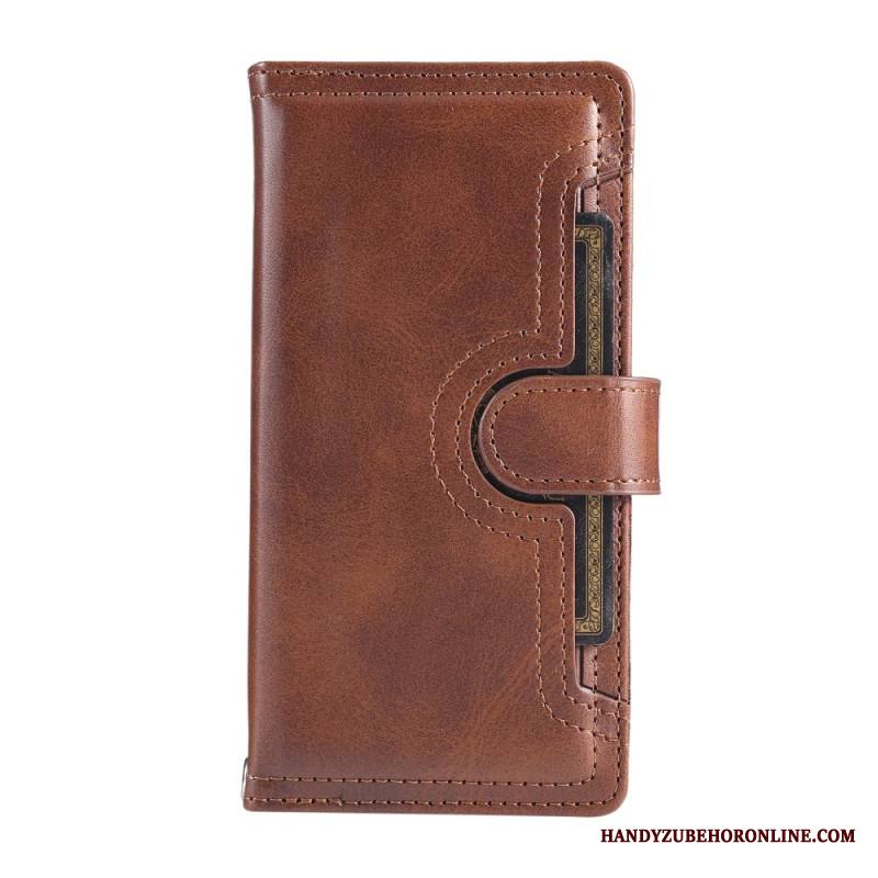 Nahkakotelo Samsung Galaxy S25 5g Edge Magneettinen Lompakko Ja Kaulanauha