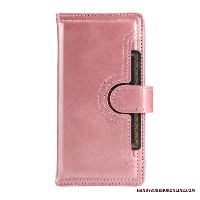 Nahkakotelo Samsung Galaxy S25 5g Edge Magneettinen Lompakko Ja Kaulanauha