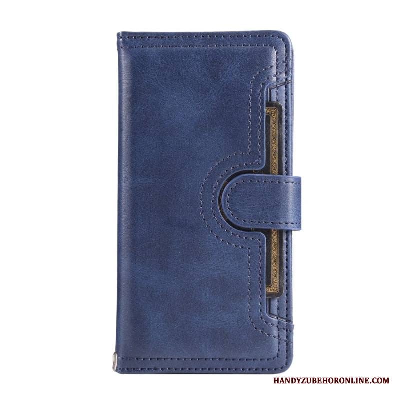 Nahkakotelo Samsung Galaxy S25 5g Edge Magneettinen Lompakko Ja Kaulanauha