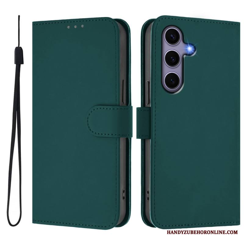 Nahkakotelo Samsung Galaxy S25 5g Keinonahkainen Kaulanauha