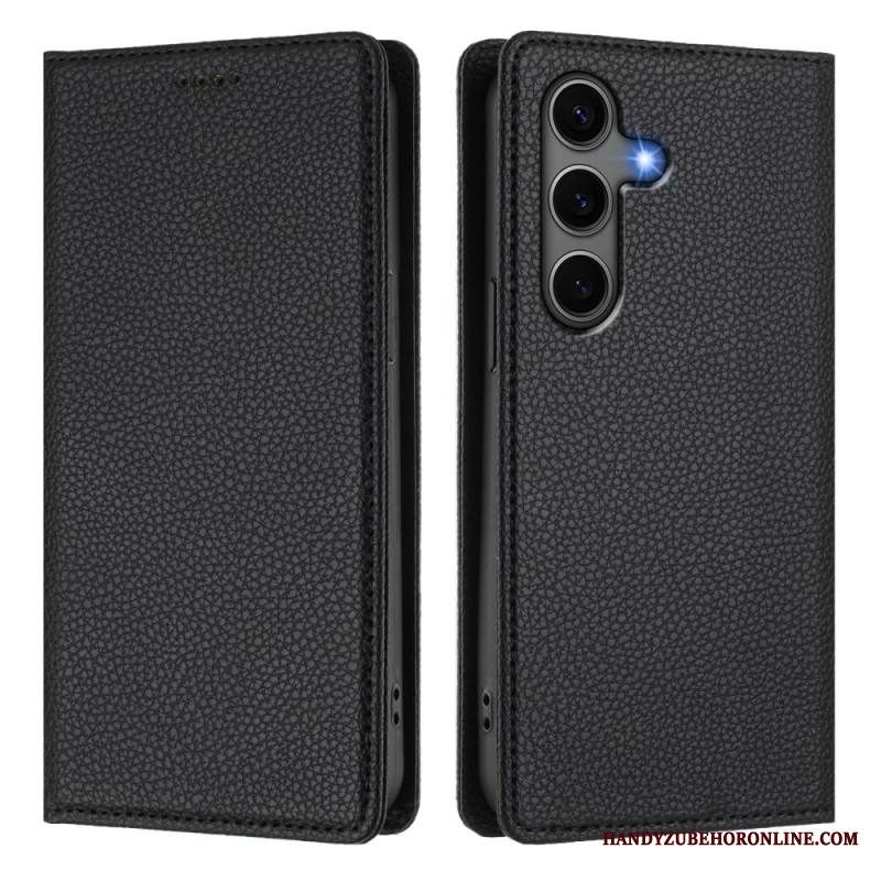 Nahkakotelo Samsung Galaxy S25 5g Litsikuvioinen Rfid-esto