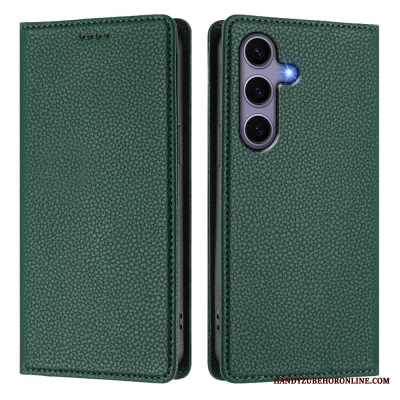 Nahkakotelo Samsung Galaxy S25 5g Litsikuvioinen Rfid-esto