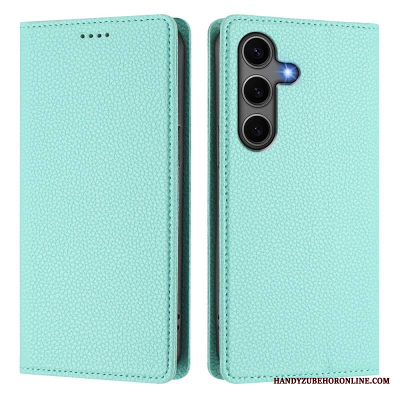 Nahkakotelo Samsung Galaxy S25 5g Litsikuvioinen Rfid-esto