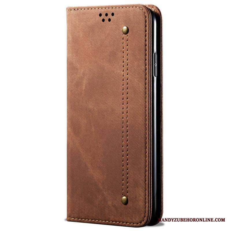 Nahkakotelo Samsung Galaxy S25 Plus 5g Farkkukangas