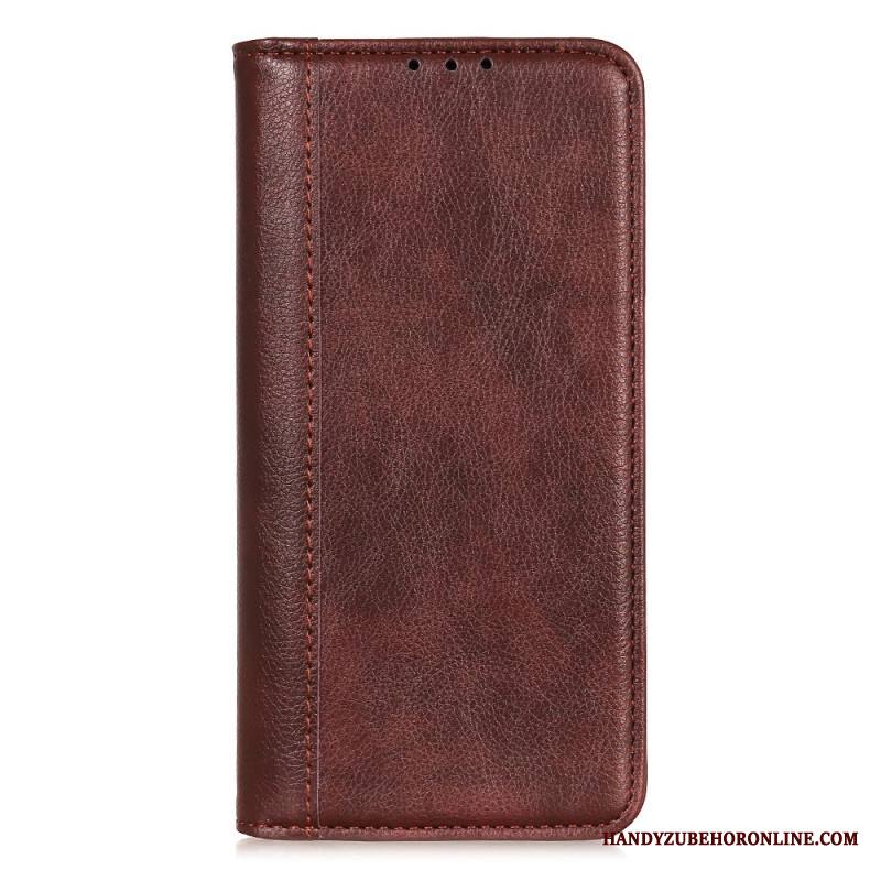 Nahkakotelo Samsung Galaxy S25 Ultra 5g Haljasnahkainen Litsi