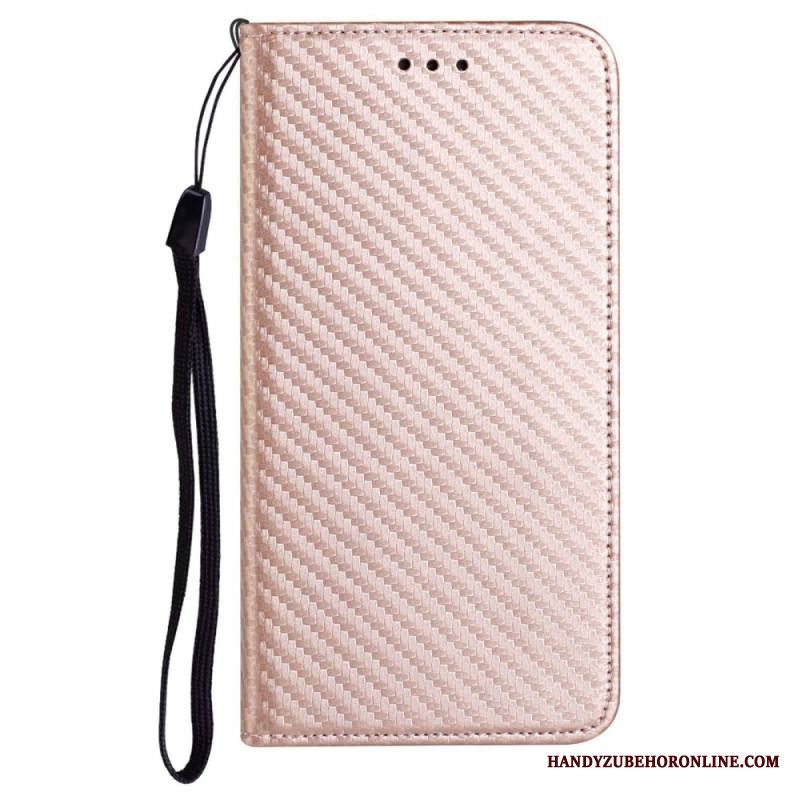 Nahkakotelo Samsung Galaxy S25 Ultra 5g Hiilikuitu Hihnalla Suojakuori