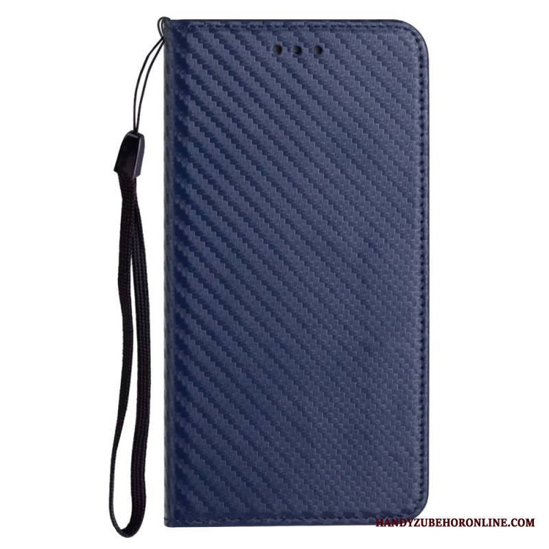 Nahkakotelo Samsung Galaxy S25 Ultra 5g Hiilikuitu Hihnalla Suojakuori