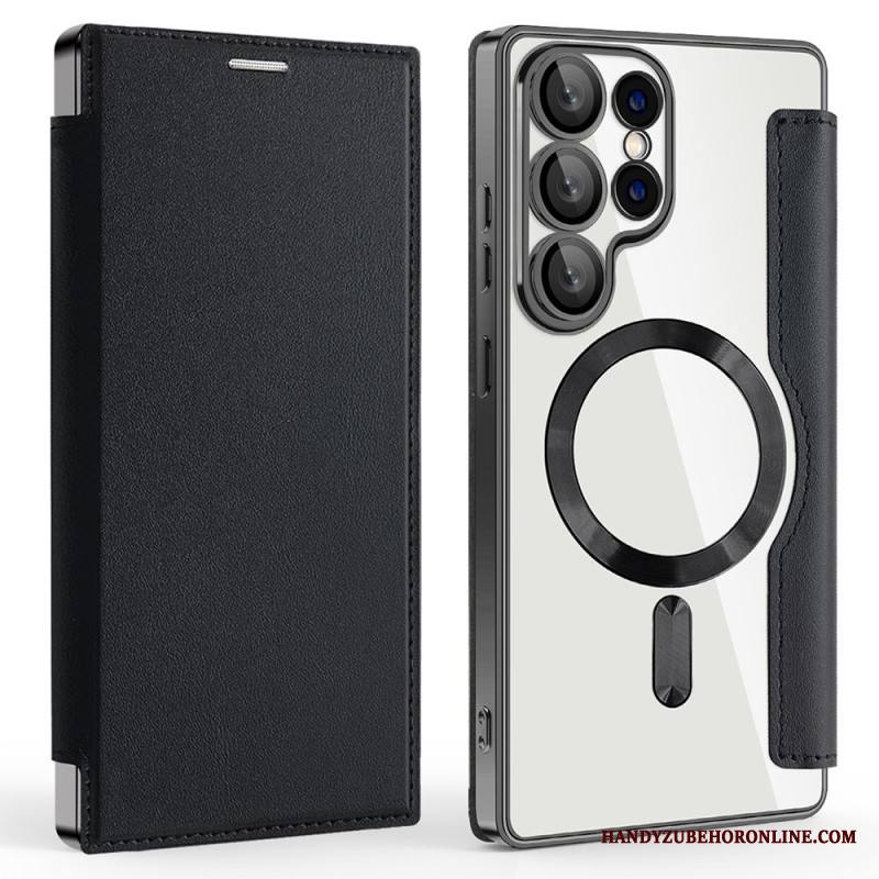 Nahkakotelo Samsung Galaxy S25 Ultra 5g Magsafe-yhteensopiva Rfid-suojatun Nahkakuvion Kanssa