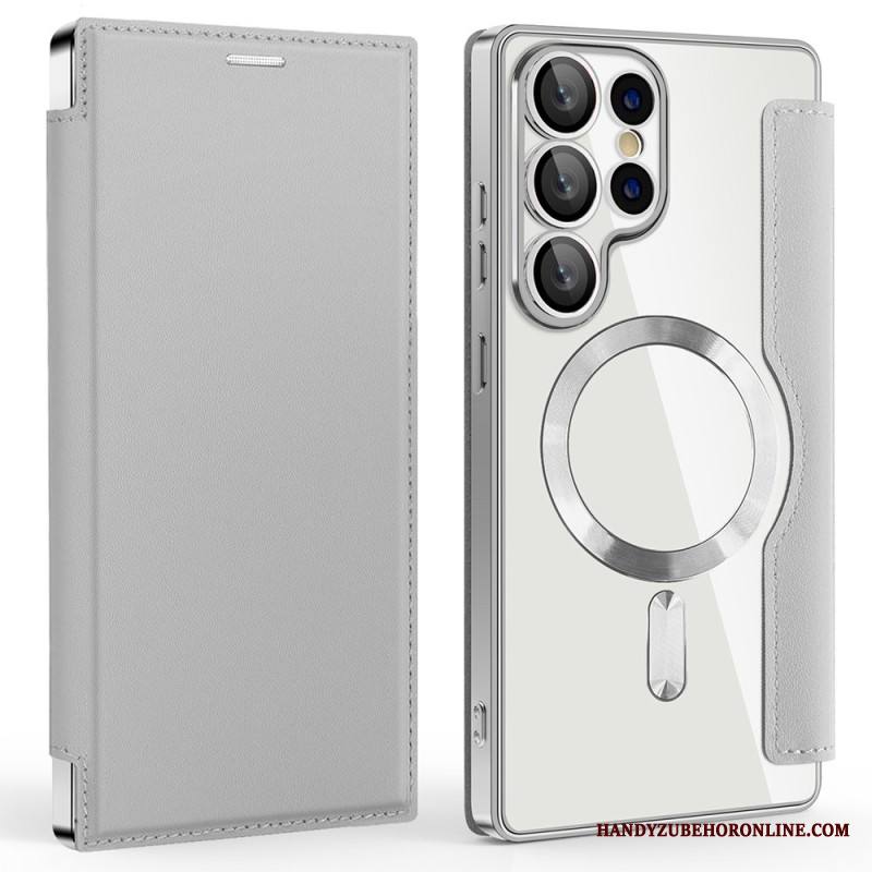 Nahkakotelo Samsung Galaxy S25 Ultra 5g Magsafe-yhteensopiva Rfid-suojatun Nahkakuvion Kanssa