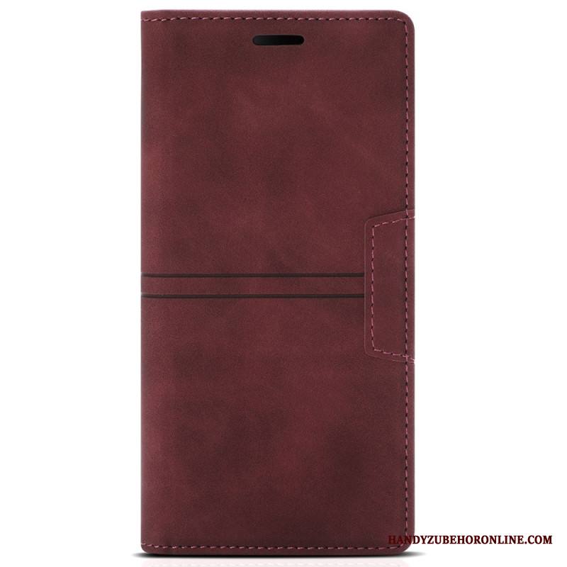 Nahkakotelo Samsung Galaxy S25 Ultra 5g Tuplaviivallinen Suojakuori