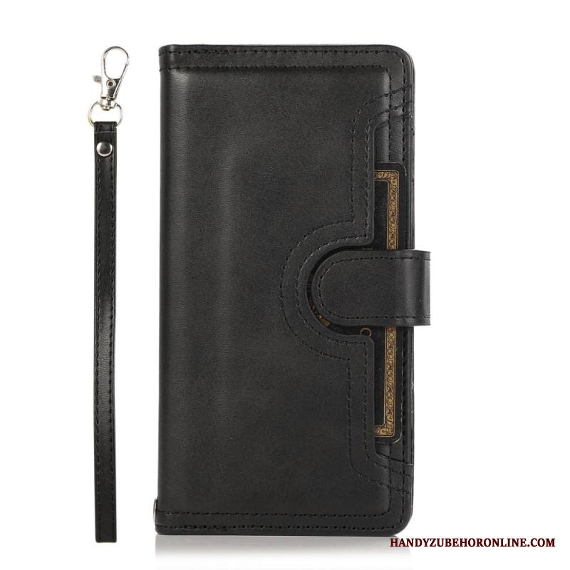 Nahkakotelo Samsung Galaxy S26 Magneettinen Lompakko Ja Nauha