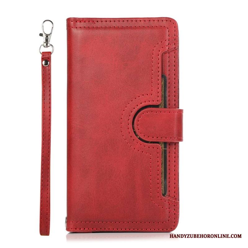 Nahkakotelo Samsung Galaxy S26 Magneettinen Lompakko Ja Nauha