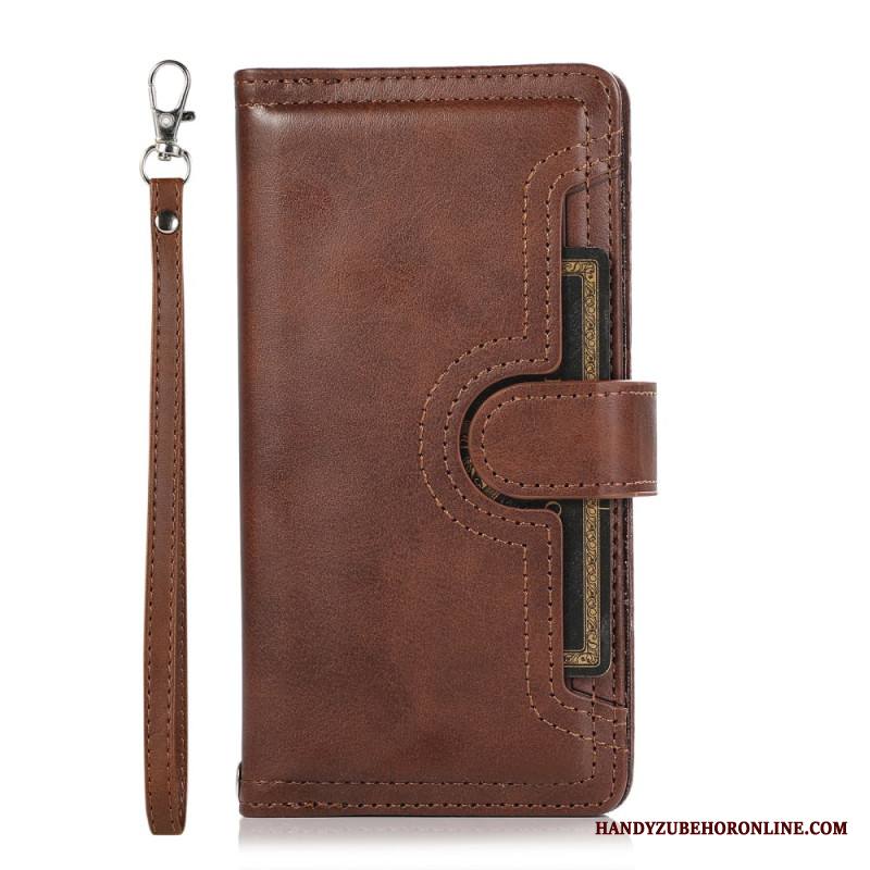 Nahkakotelo Samsung Galaxy S26 Magneettinen Lompakko Ja Nauha