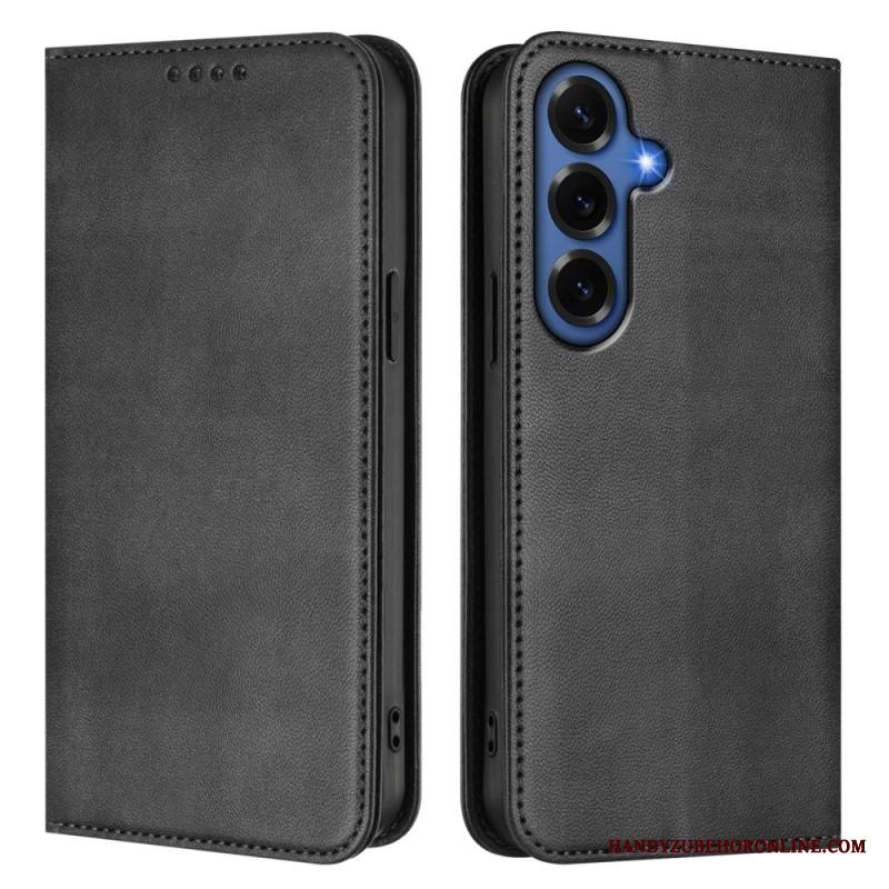 Nahkakotelo Samsung Galaxy S26 Plus Teksturoitu Rfid-suojaus Retro