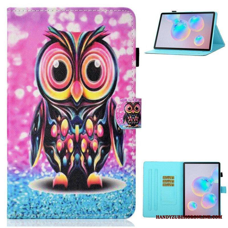 Nahkakotelo Samsung Galaxy Tab S8 / Tab S7 Burst Pöllö