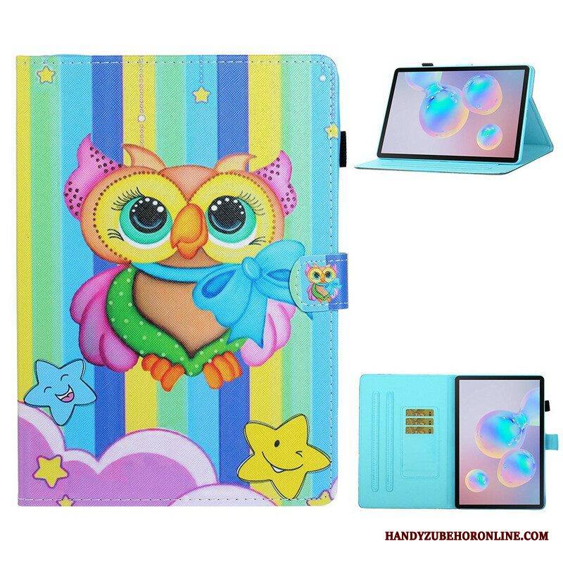 Nahkakotelo Samsung Galaxy Tab S8 / Tab S7 Burst Pöllö