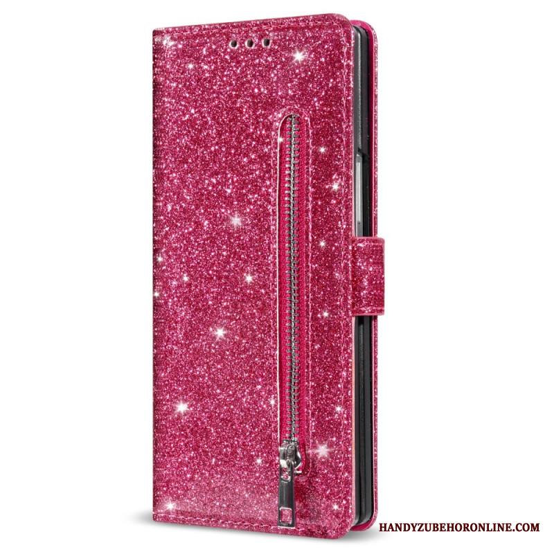 Nahkakotelo Samsung Galaxy Z Fold 7 Kimaltava