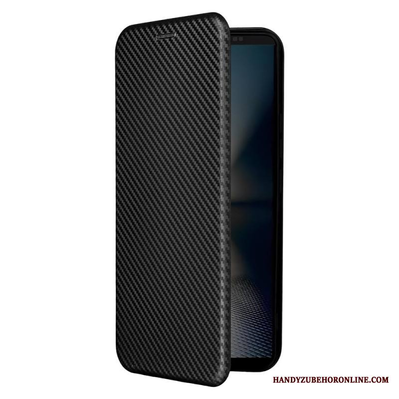 Nahkakotelo Sony Xperia 1 Vii Hiilikuitu