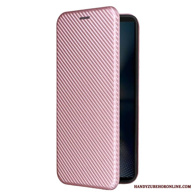 Nahkakotelo Sony Xperia 1 Vii Hiilikuitu