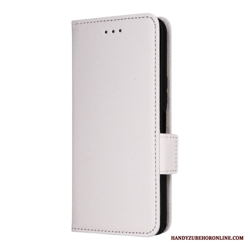 Nahkakotelo Sony Xperia 1 Vii Litsikuvio Hihnalla