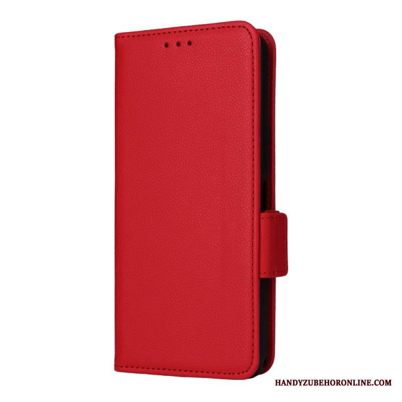 Nahkakotelo Sony Xperia 1 Vii Litsikuvio Hihnalla