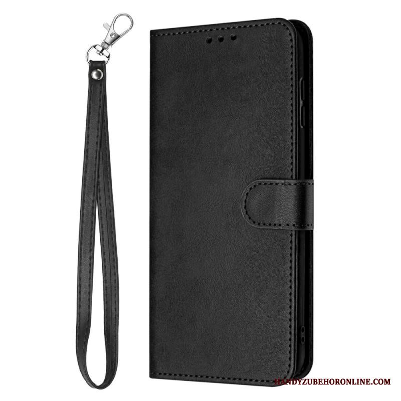 Nahkakotelo Sony Xperia 1 Vii Nahkakuvio Hihnalla