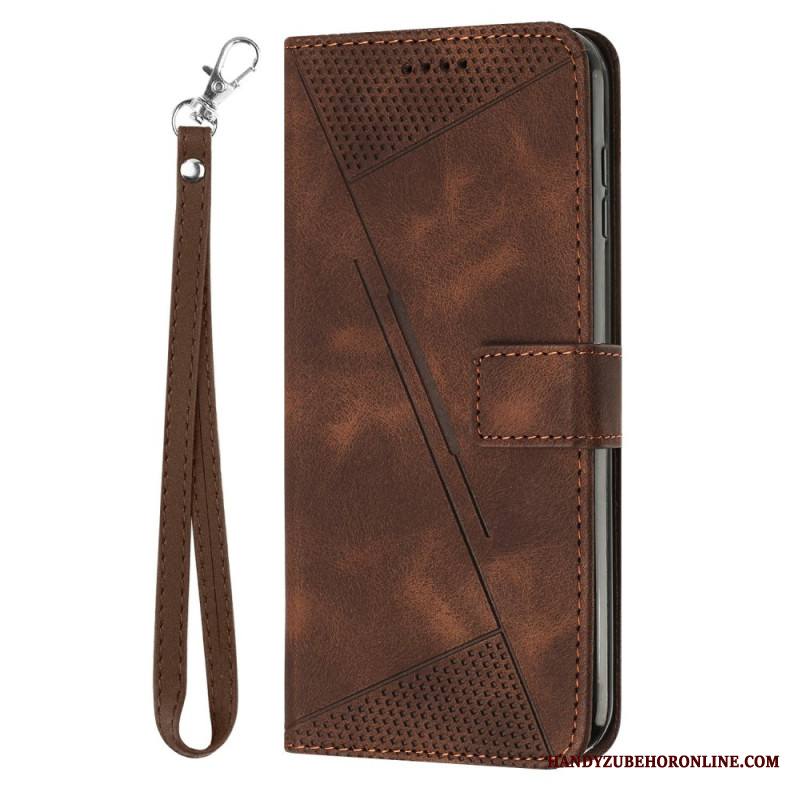 Nahkakotelo Sony Xperia 10 Vii Geometrinen Kuvio