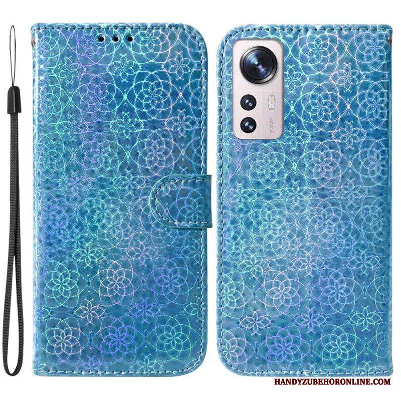 Nahkakotelo Xiaomi 12 / 12X Disco-tyylinen