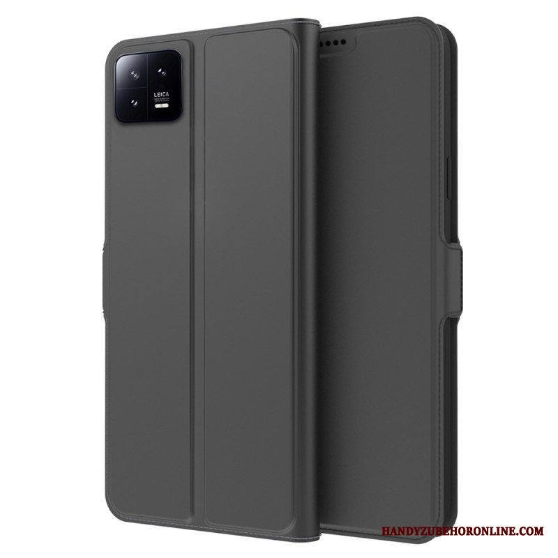 Nahkakotelo Xiaomi 13 Pro Ohut Nahkaefekti