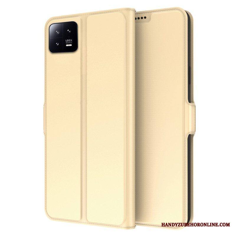 Nahkakotelo Xiaomi 13 Pro Ohut Nahkaefekti