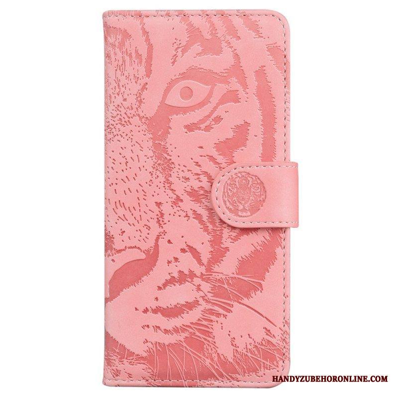 Nahkakotelo Xiaomi 13 Pro Suojaketju Kuori Strappy Tiger Print