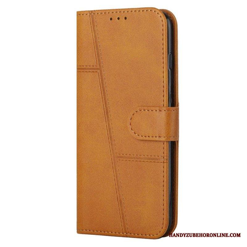 Nahkakotelo Xiaomi 13 Suojaketju Kuori Strappy Geometric Leather Style