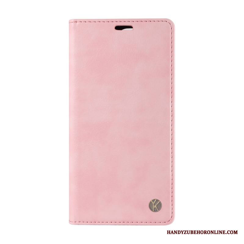 Nahkakotelo Xiaomi 15 Ultra Yikatu Litsi-jäljitelmä Nahka